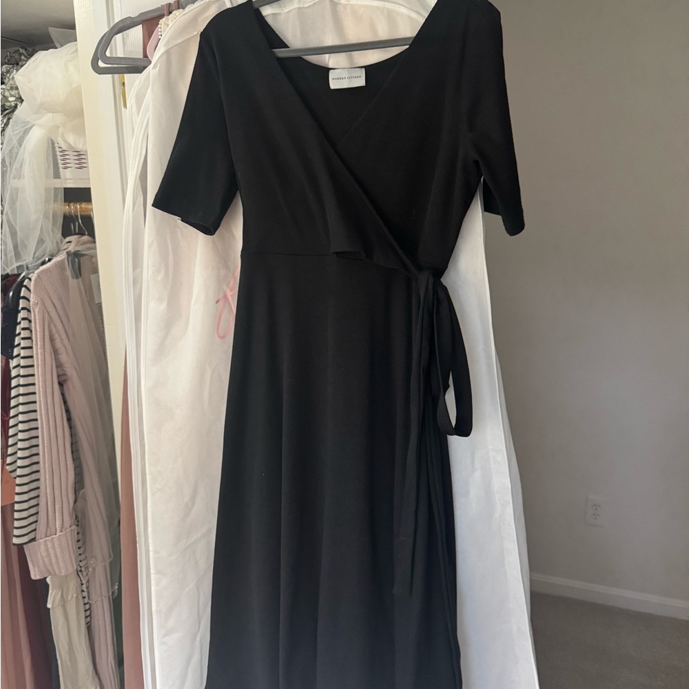Black Wrap Dress • Modern Citizen Dress